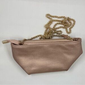 Anthropologie Rose Gold Clutch with Chain
